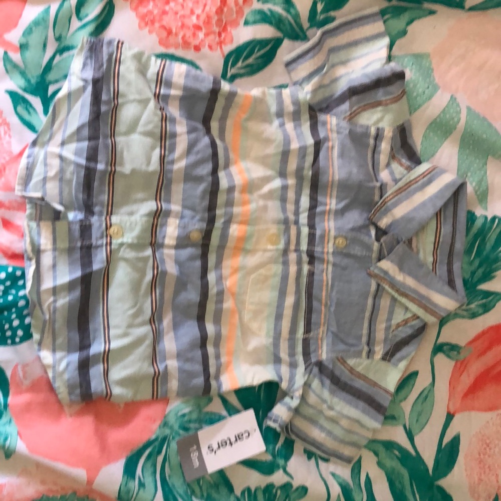 Boys striped button up
